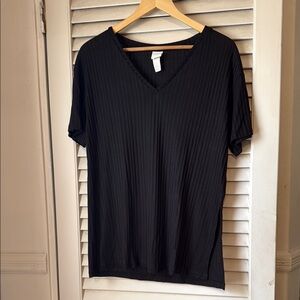 H&M Ribbed Pajama Top